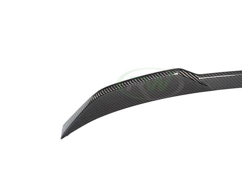 RW Carbon BMW G26 i4 Performance Style CF Trunk Spoiler-Exterior-Silicon Valley Bimmer