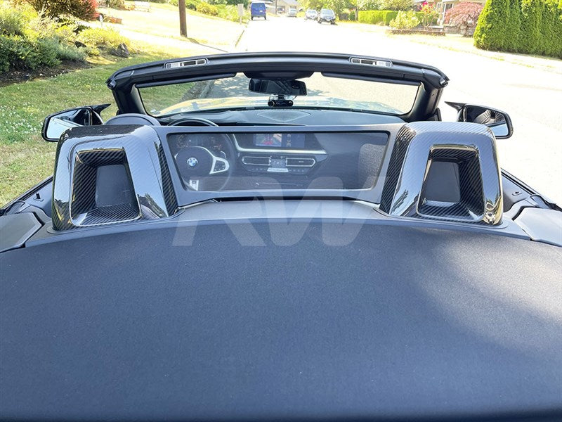 RW Carbon BMW G29 Z4 Carbon Fiber Headrest Covers-Interior-Silicon Valley Bimmer