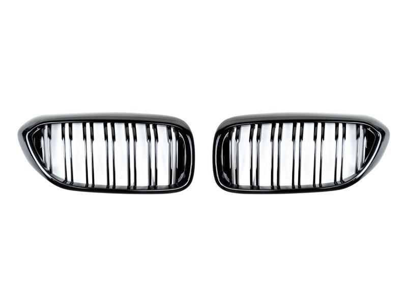 RW Carbon BMW G30 Dual Slat Gloss Black Grilles-Exterior-Silicon Valley Bimmer