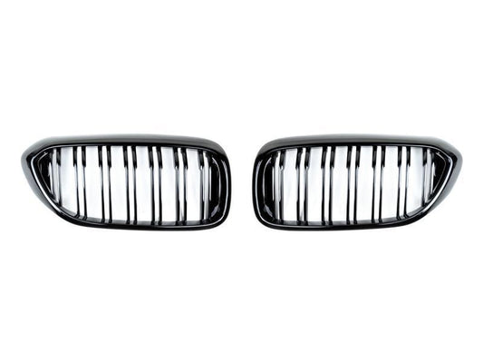 RW Carbon BMW G30 Dual Slat Gloss Black Grilles-Exterior-Silicon Valley Bimmer