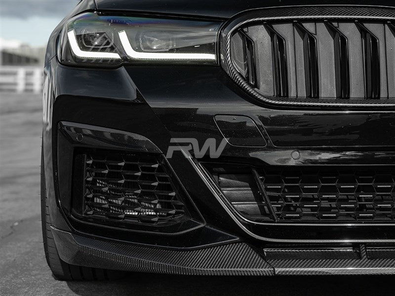 RW Carbon BMW G30 LCI Carbon Fiber Front Lip Spoiler-Exterior-Silicon Valley Bimmer