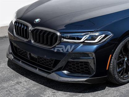 RW Carbon BMW G30 LCI Carbon Fiber Front Lip Spoiler-Exterior-Silicon Valley Bimmer