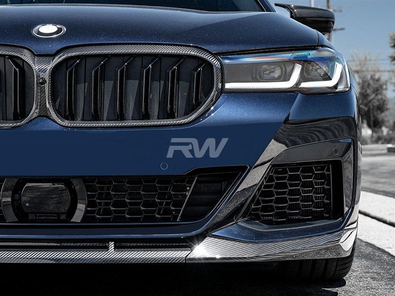 RW Carbon BMW G30 LCI Carbon Fiber Front Lip Spoiler-Exterior-Silicon Valley Bimmer
