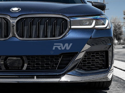 RW Carbon BMW G30 LCI Carbon Fiber Front Lip Spoiler-Exterior-Silicon Valley Bimmer