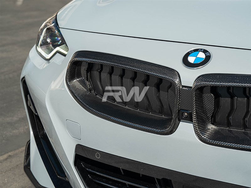 RW Carbon BMW G42 2-Series Carbon Fiber Grille Surrounds-Exterior-Silicon Valley Bimmer