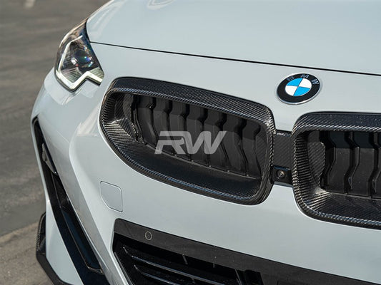 RW Carbon BMW G42 2-Series Carbon Fiber Grille Surrounds-Exterior-Silicon Valley Bimmer