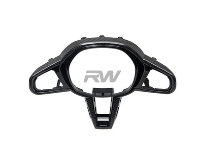 RW Carbon BMW G42 2-Series LCI Carbon Fiber Steering Wheel Trim-Interior-Silicon Valley Bimmer