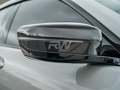 RW Carbon BMW G42 230i 2-Series Carbon Fiber Mirror Caps-Exterior-Silicon Valley Bimmer