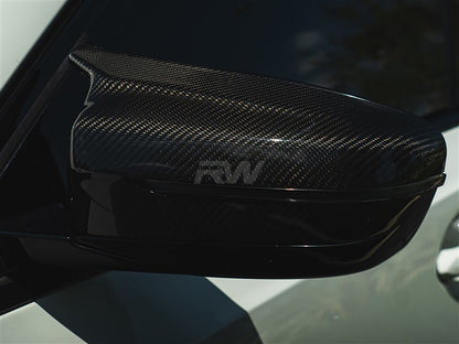 RW Carbon BMW G42 230i 2-Series M Style CF Mirror Caps-Exterior-Silicon Valley Bimmer