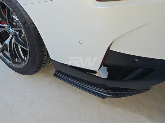 RW Carbon BMW G42 M240i Carbon Fiber Rear Bumper Splitters-Exterior-Silicon Valley Bimmer