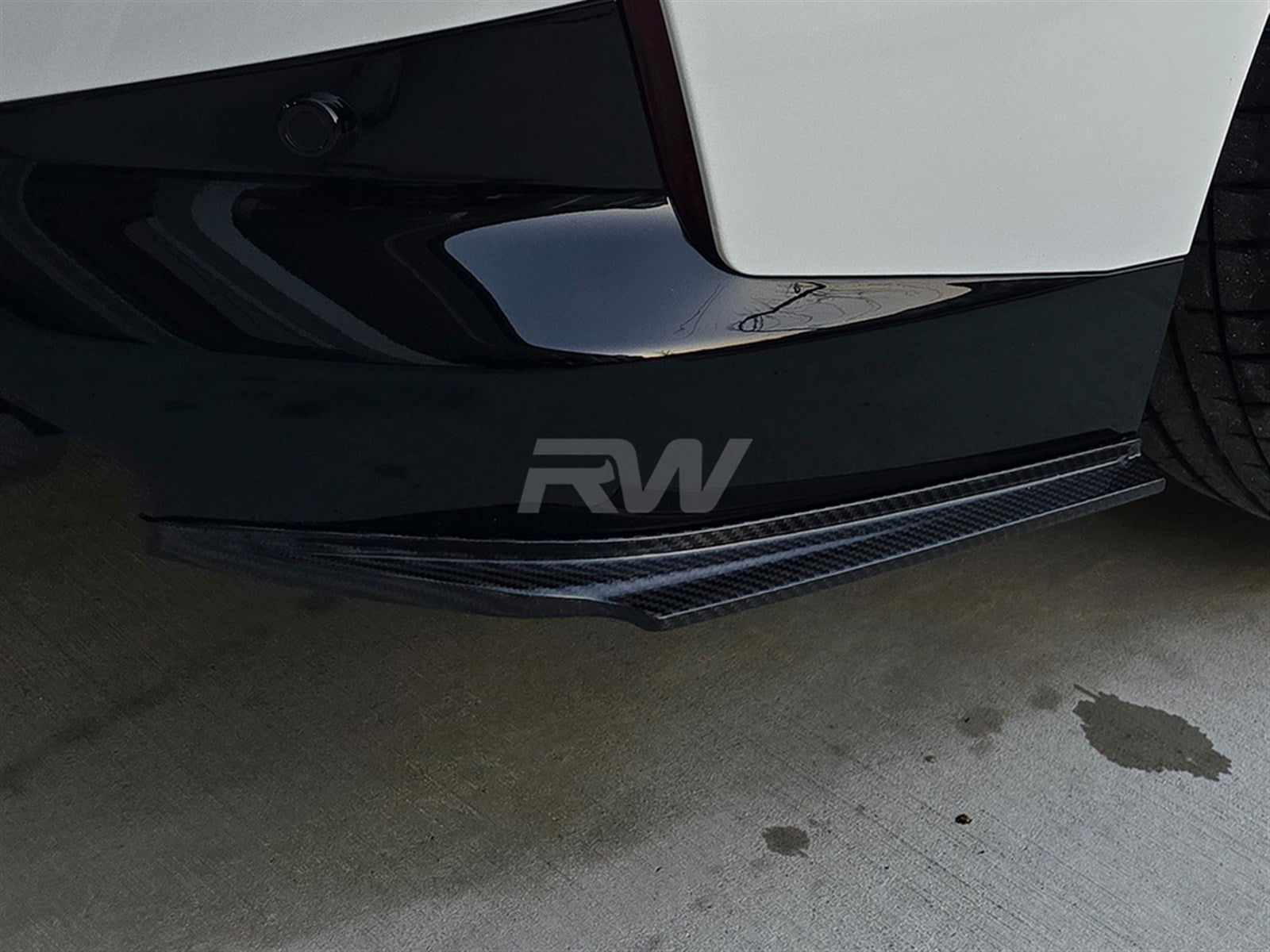 RW Carbon BMW G42 M240i Carbon Fiber Rear Bumper Splitters-Exterior-Silicon Valley Bimmer