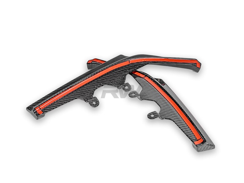 RW Carbon BMW G42 M240i Carbon Fiber Rear Bumper Splitters-Exterior-Silicon Valley Bimmer