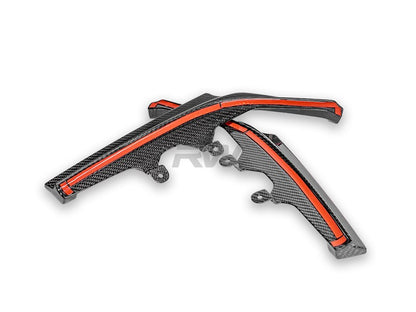 RW Carbon BMW G42 M240i Carbon Fiber Rear Bumper Splitters-Exterior-Silicon Valley Bimmer