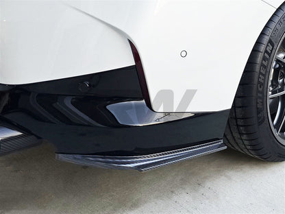 RW Carbon BMW G42 M240i Carbon Fiber Rear Bumper Splitters-Exterior-Silicon Valley Bimmer
