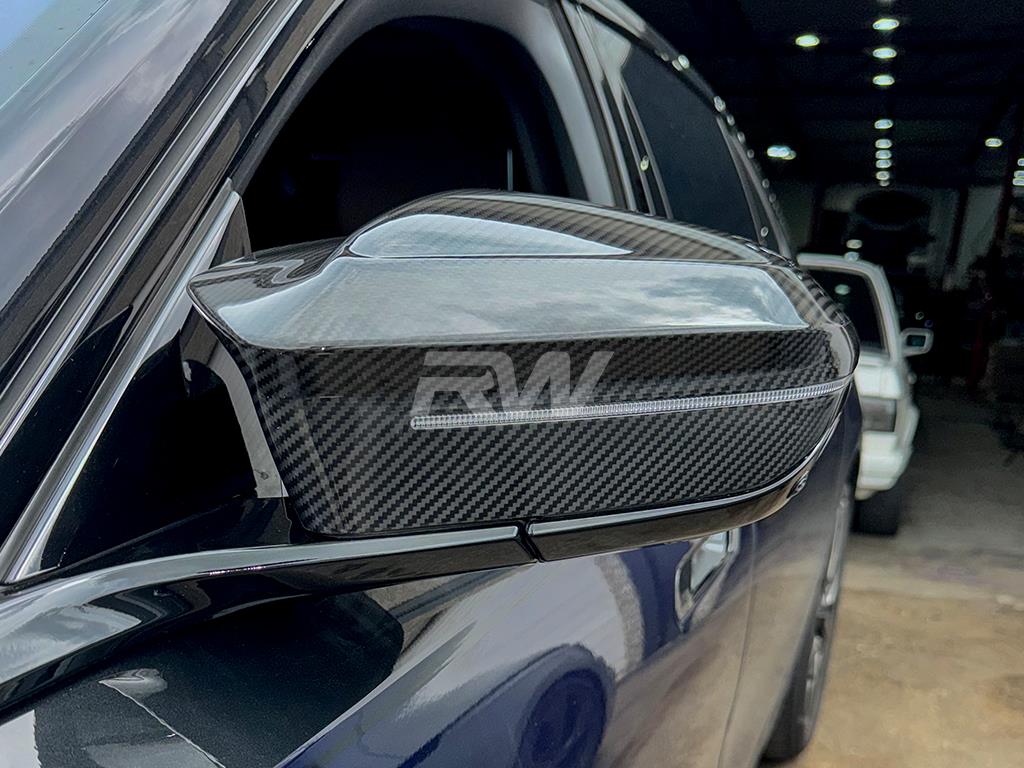 RW Carbon BMW G45 X3 M styled CF Mirror Cap Replacements-Exterior-Silicon Valley Bimmer