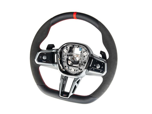 RW Carbon BMW G60 5-Series Alcantara Steering Wheel-Interior-Silicon Valley Bimmer