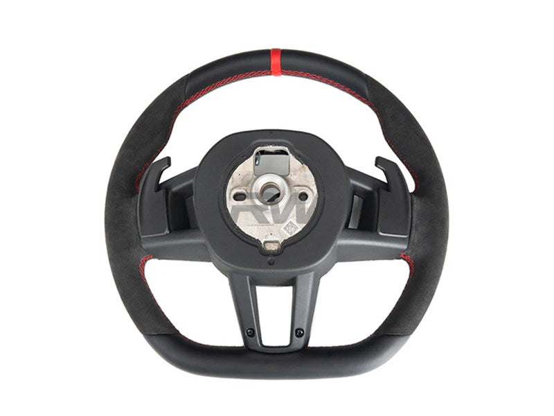 RW Carbon BMW G60 5-Series Alcantara Steering Wheel-Interior-Silicon Valley Bimmer