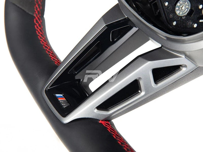RW Carbon BMW G60 5-Series Alcantara Steering Wheel-Interior-Silicon Valley Bimmer