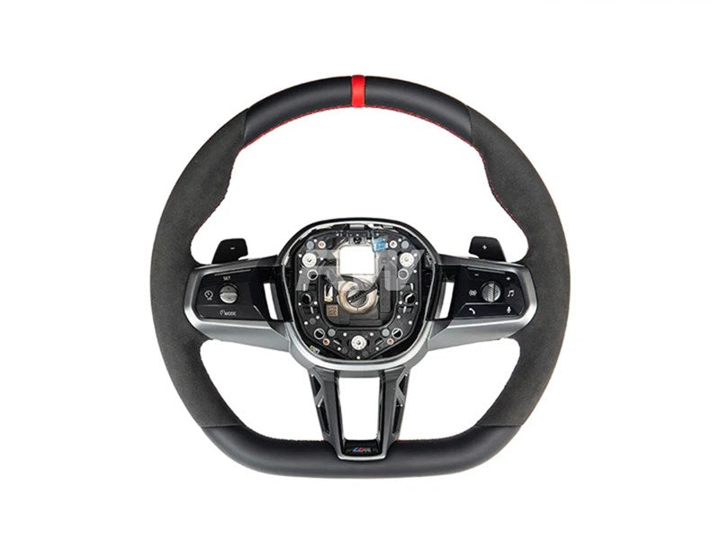 RW Carbon BMW G60 5-Series Alcantara Steering Wheel-Interior-Silicon Valley Bimmer
