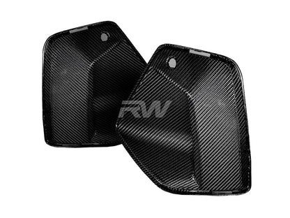 RW Carbon BMW G60 5 Series Carbon Fiber Front Duct Trims-Exterior-Silicon Valley Bimmer