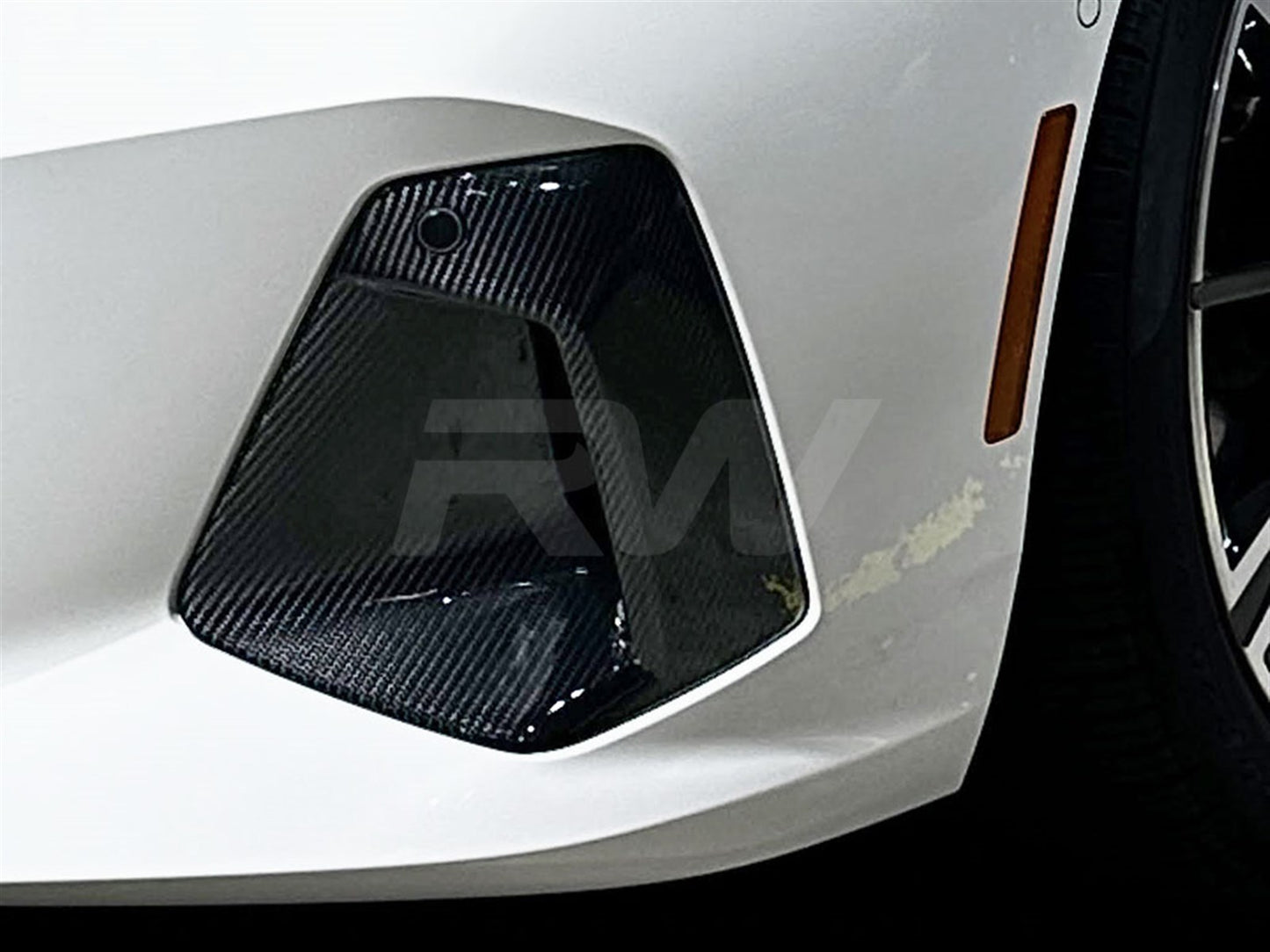 RW Carbon BMW G60 5 Series Carbon Fiber Front Duct Trims-Exterior-Silicon Valley Bimmer