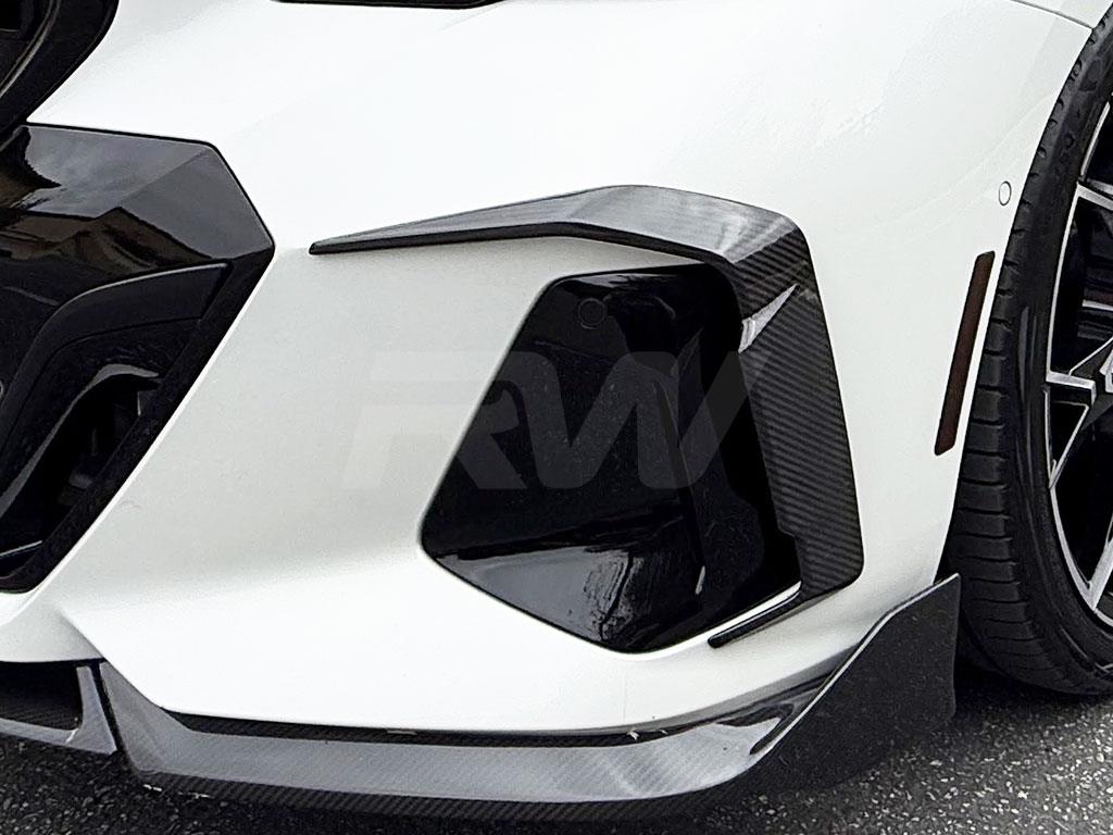 RW Carbon BMW G60 5-Series Carbon Fiber Front Side Vent Trims-Exterior-Silicon Valley Bimmer