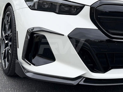 RW Carbon BMW G60 5-Series Carbon Fiber Front Side Vent Trims-Exterior-Silicon Valley Bimmer
