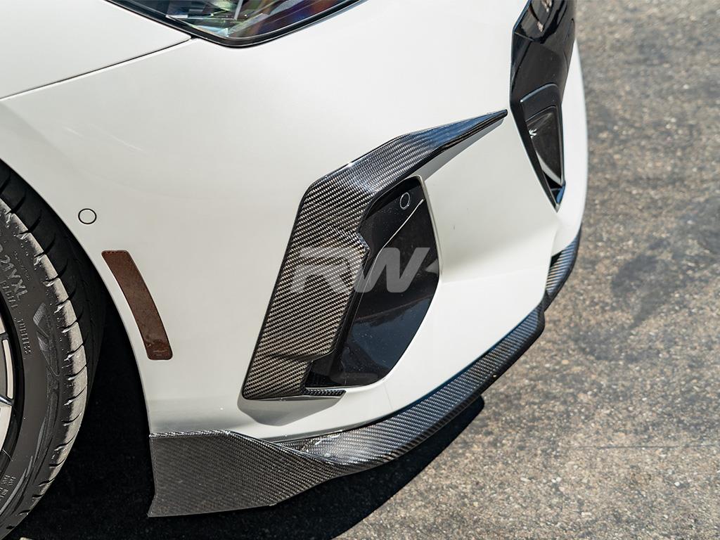 RW Carbon BMW G60 5-Series Carbon Fiber Front Side Vent Trims-Exterior-Silicon Valley Bimmer