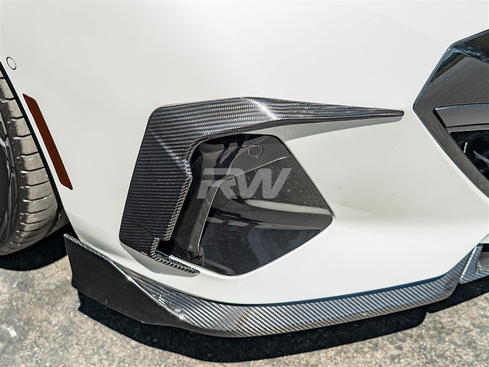 RW Carbon BMW G60 CF Performance Style Front Lip-Exterior-Silicon Valley Bimmer