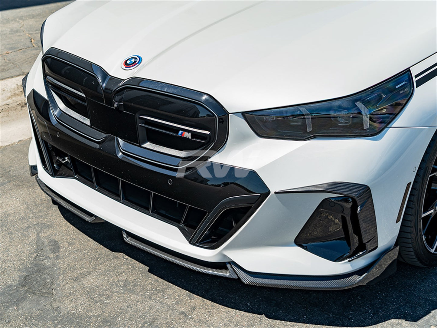RW Carbon BMW G60 CF Performance Style Front Lip-Exterior-Silicon Valley Bimmer