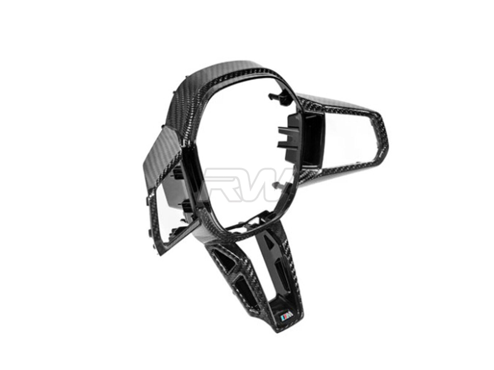 RW Carbon BMW G60 G61 G90 G99 Carbon Fiber Steering Wheel Trim-Interior-Silicon Valley Bimmer