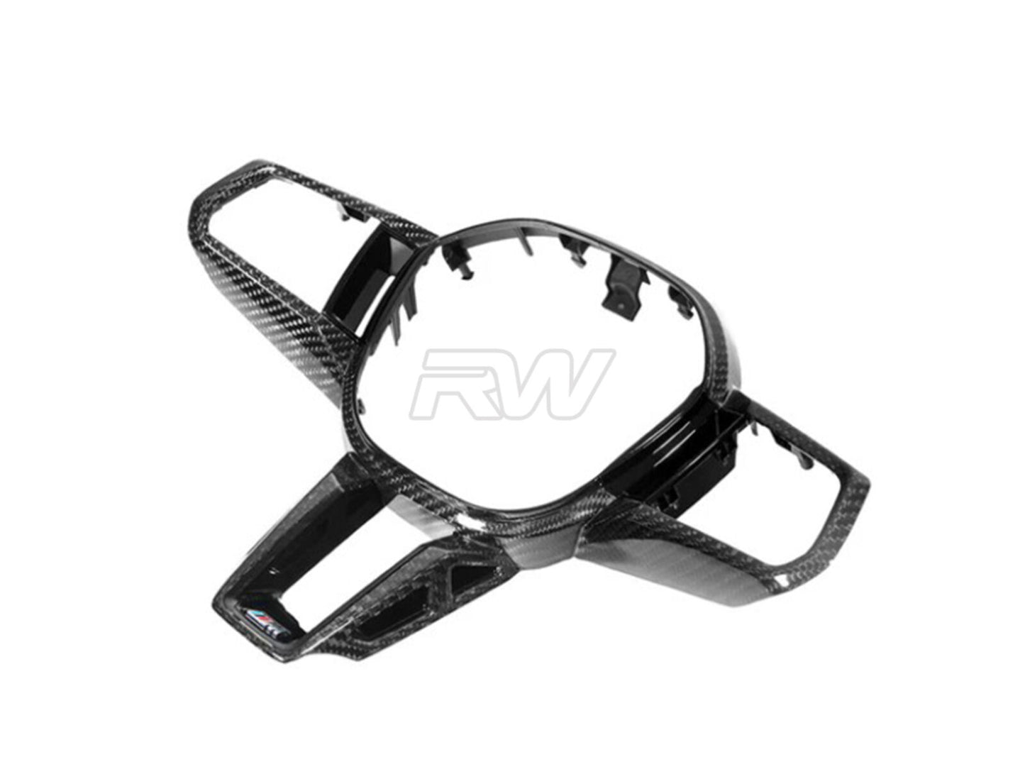 RW Carbon BMW G60 G61 G90 G99 Carbon Fiber Steering Wheel Trim-Interior-Silicon Valley Bimmer