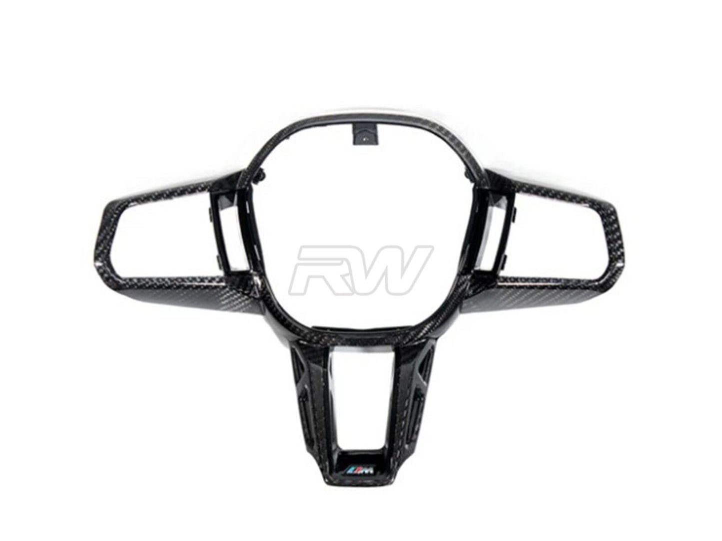 RW Carbon BMW G60 G61 G90 G99 Carbon Fiber Steering Wheel Trim-Interior-Silicon Valley Bimmer