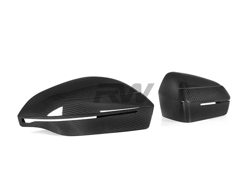 RW Carbon BMW G60 G70 G90 G99 Carbon Fiber Mirror Cap Replacements-Exterior-Silicon Valley Bimmer