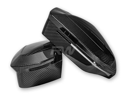 RW Carbon BMW G60 G70 G90 G99 M Styled CF Mirror Cap Replacements-Exterior-Silicon Valley Bimmer