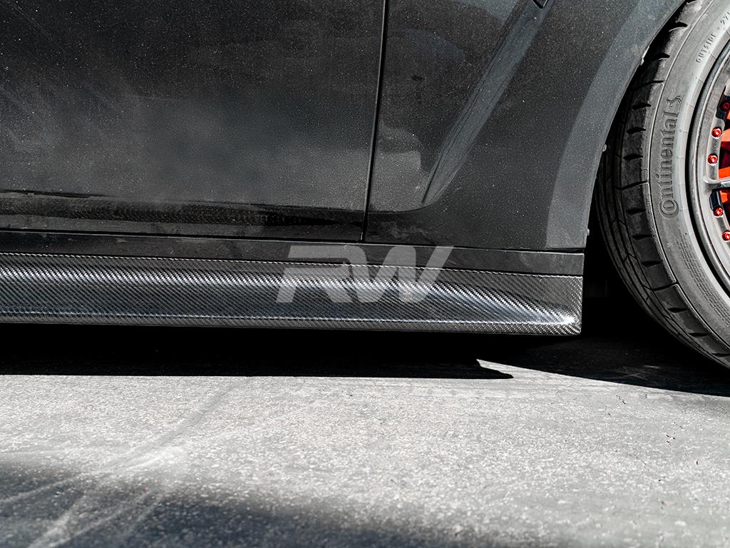 BMW G80 M3 3D Style Carbon Fiber Side Skirts