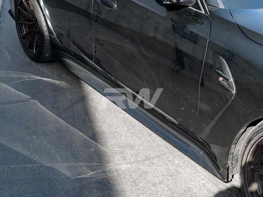 BMW G80 M3 3D Style Carbon Fiber Side Skirts