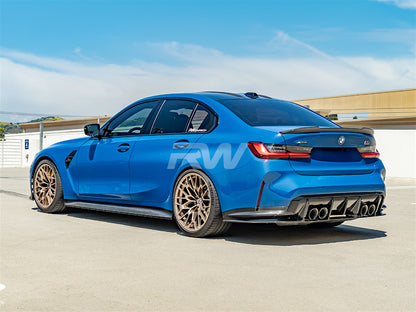 BMW G80 M3 3D Style Carbon Fiber Side Skirts