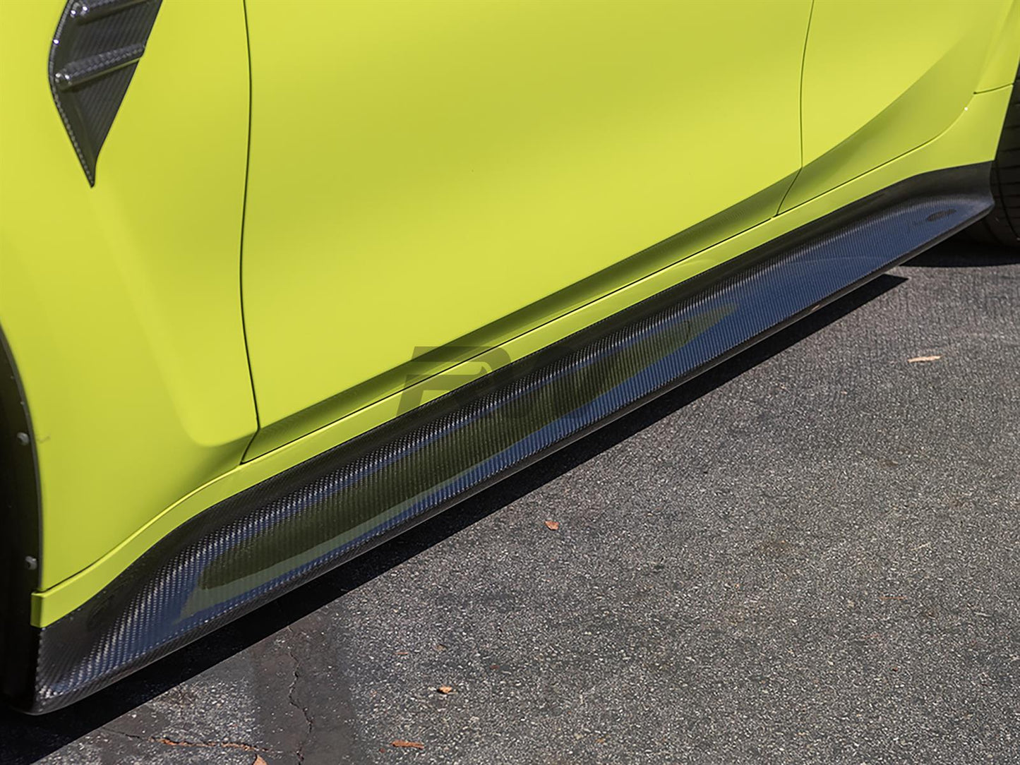 BMW G80 M3 3D Style Carbon Fiber Side Skirts
