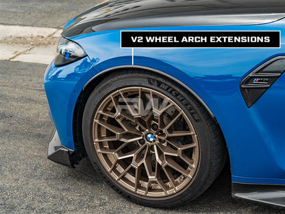 RW Carbon BMW G80 M3 CF V2 F+R Wheel Arch Extensions-Exterior-Silicon Valley Bimmer