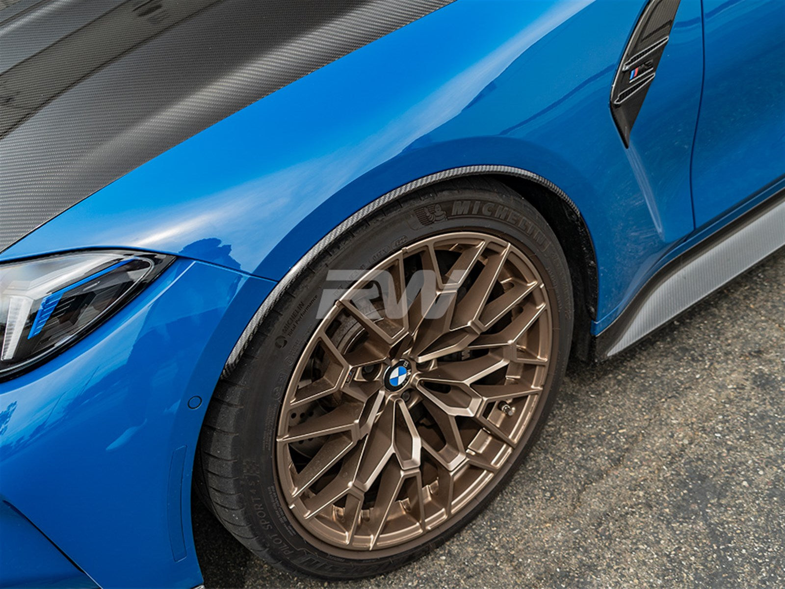 RW Carbon BMW G80 M3 CF V2 F+R Wheel Arch Extensions-Exterior-Silicon Valley Bimmer