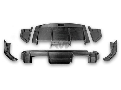 RW Carbon BMW G80 M3 Carbon Fiber GTX Diffuser+Undertray-Exterior-Silicon Valley Bimmer