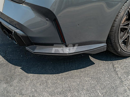 RW Carbon BMW G80 M3 GTS Carbon Fiber Diffuser Sides-Exterior-Silicon Valley Bimmer