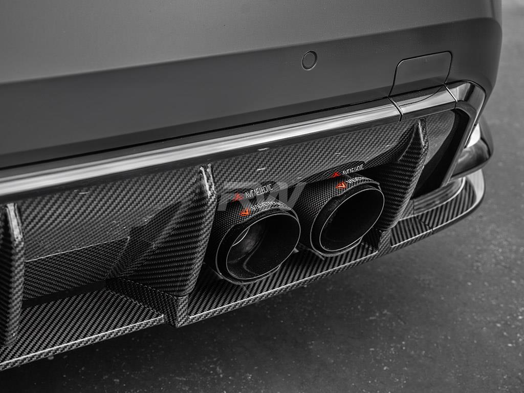 RW Carbon BMW G80 M3 RWS Carbon Fiber Lower Diffuser-Exterior-Silicon Valley Bimmer