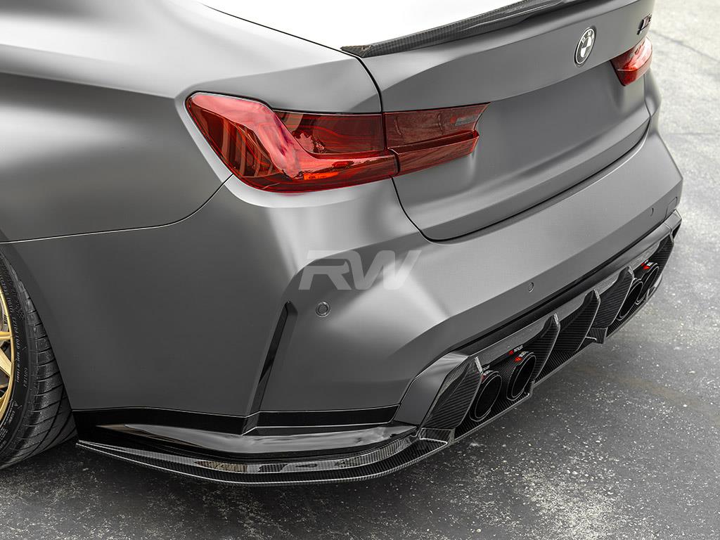 RW Carbon BMW G80 M3 RWS Carbon Fiber Lower Diffuser-Exterior-Silicon Valley Bimmer