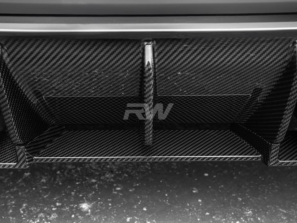 RW Carbon BMW G80 M3 RWS Carbon Fiber Lower Diffuser-Exterior-Silicon Valley Bimmer