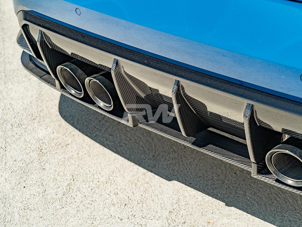 RW Carbon BMW G80 M3 RWS Carbon Fiber Lower Diffuser-Exterior-Silicon Valley Bimmer