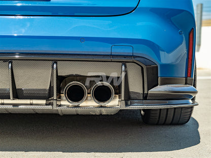 RW Carbon BMW G80 M3 RWS Carbon Fiber Lower Diffuser-Exterior-Silicon Valley Bimmer