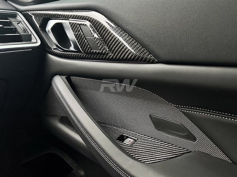 BMW G82 G83 M4 Carbon Fiber Door Handle Trims