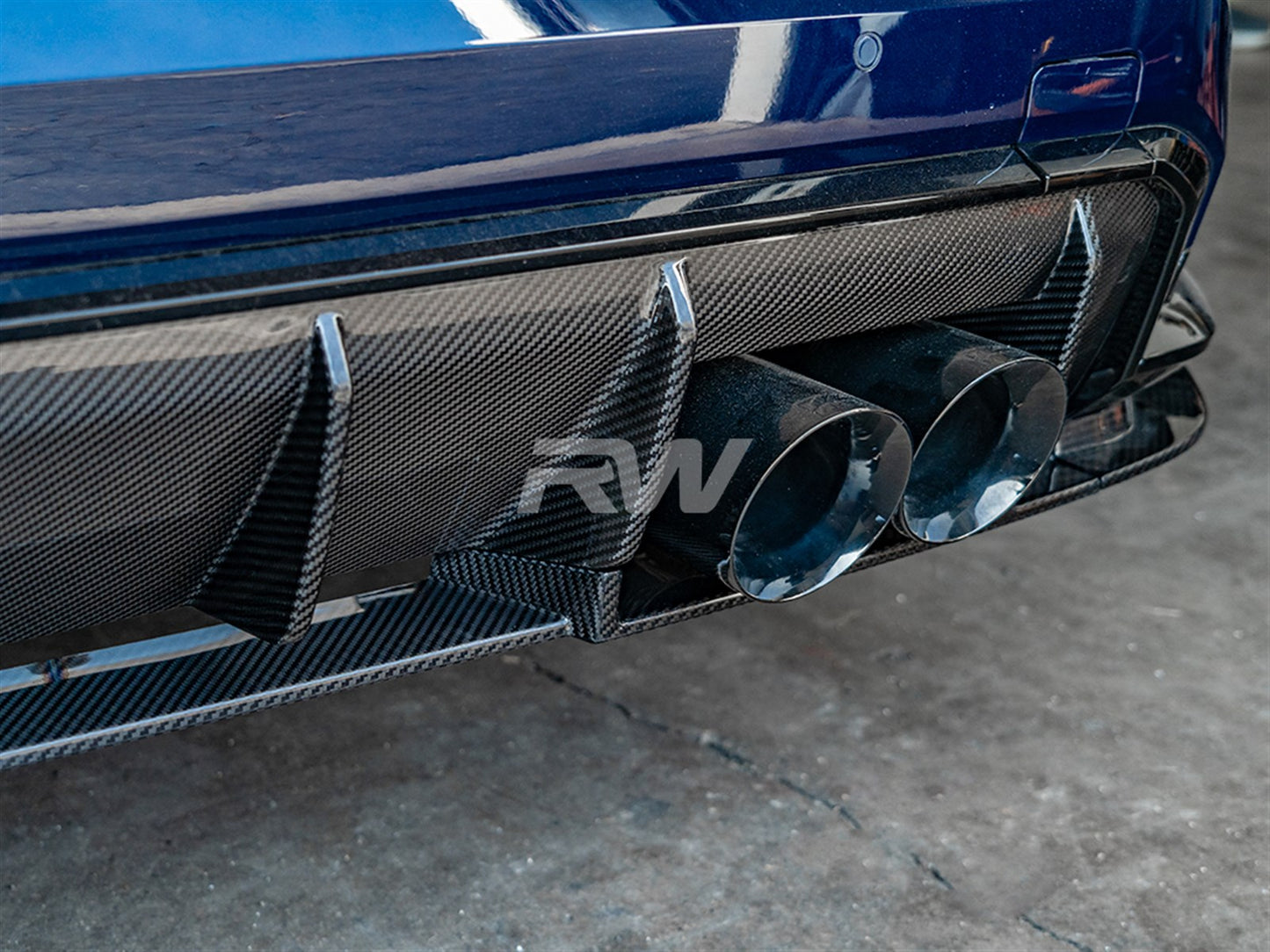 RW Carbon BMW G82 G83 M4 RWS Carbon Fiber Lower Diffuser-Exterior-Silicon Valley Bimmer